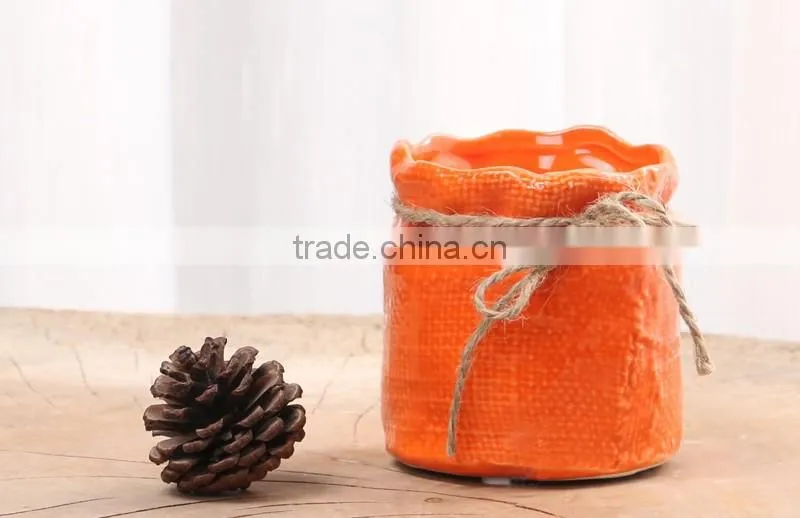 New design handmade small colorful ceramic succulent pot