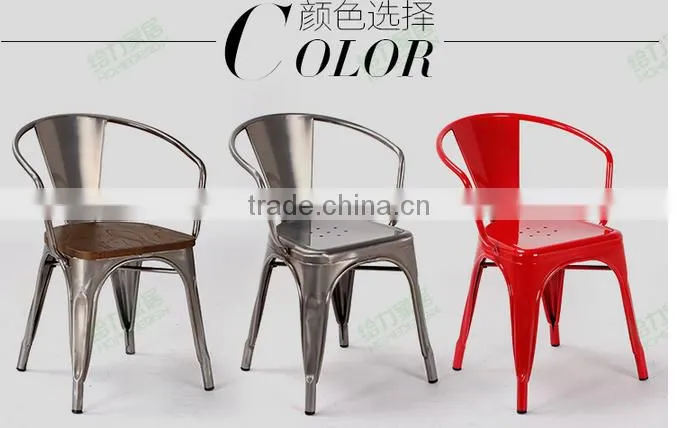 Vintage iron dining chair with home & garden