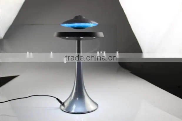 Magnetic Floating Levitation Bluetooth Loudspeaker Box With Led Light, Wireless Flying Saucer Shape Glowing Voice Box