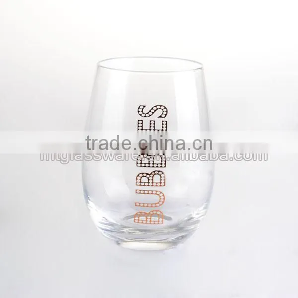 clear glass tea cup espresso cup paper halloween transfer
