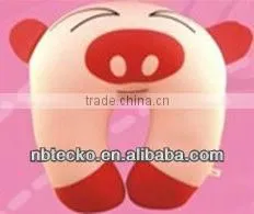 Soft cat shaped microbeads U pillow