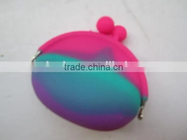 Gradually Changing Color Silicone Purse/ Colorful Coin Purse
