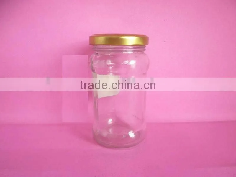glass pickles jars with metal cap, glass pickles container