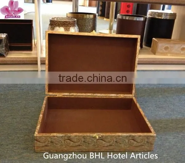 Fancy PU leather Gift box with lock, Christmas gift case