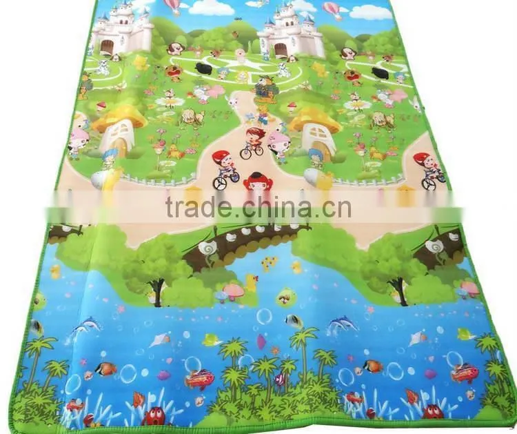 Super quality leaf texture high quality kids crawling mat