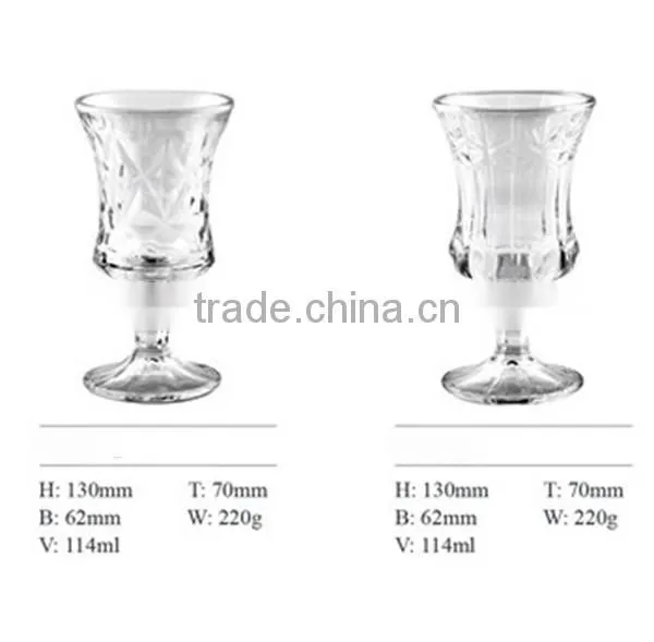 High Quality clear pretty glass cup ice cream