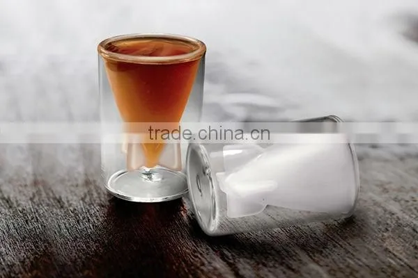 Goblet style Shot Glass with logos