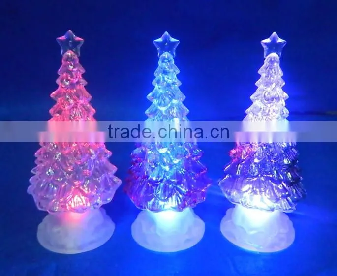 2015 New stlye LED flashing plastic christmas tree
