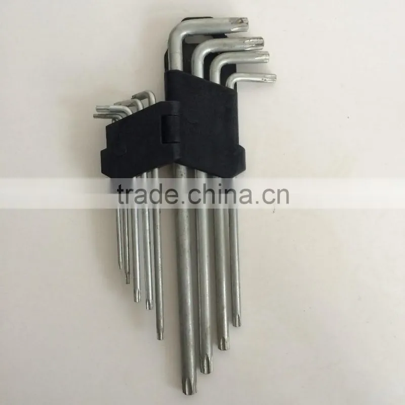 factory directly galvanization 9PC ball point allen wrench hex key hand tool set