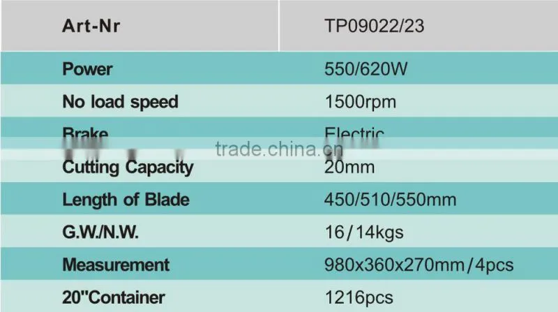 TP0922 Garden tool green Hedge Trimmers with long blade