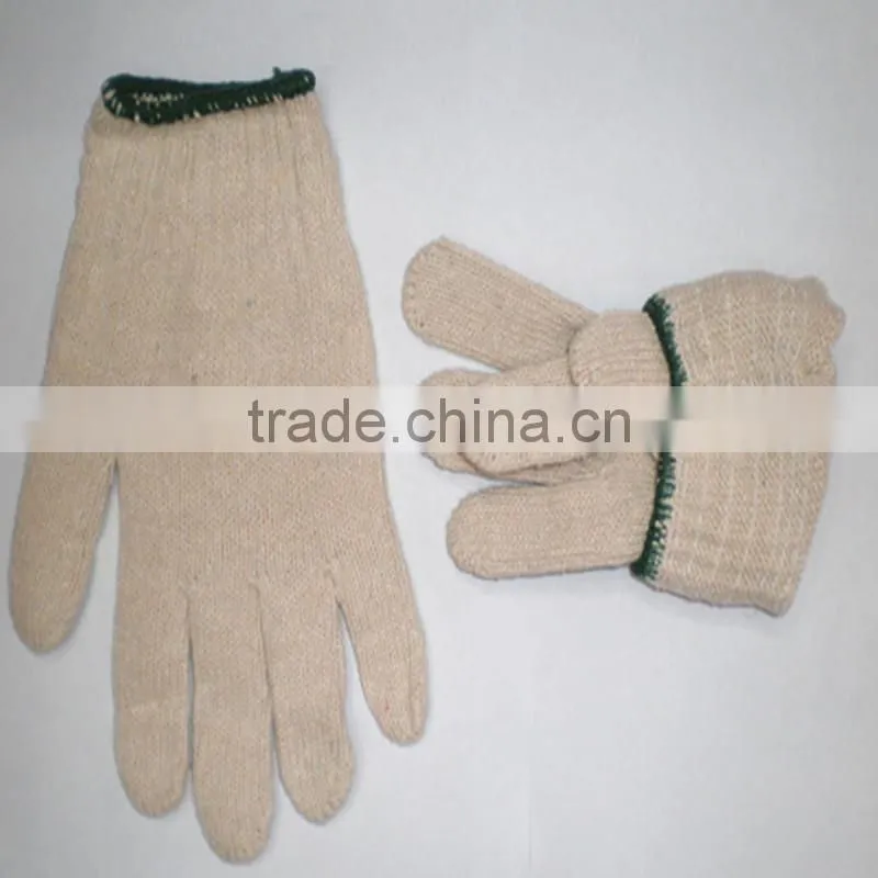 10 gauge nature white cotton knitted glove