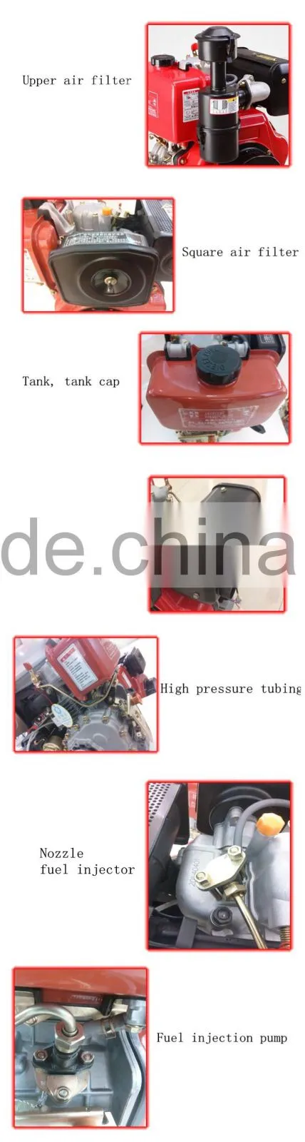 High quality honda diesel engine 418cc new era alternator generator 186fa diesel engine
