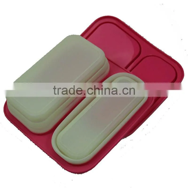 Collapsible silicone food containers dinner bucket lunch box thermal bento box