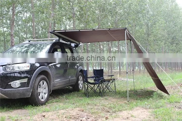 Off road awning polycotton 4wd car top side awning with roof top tent