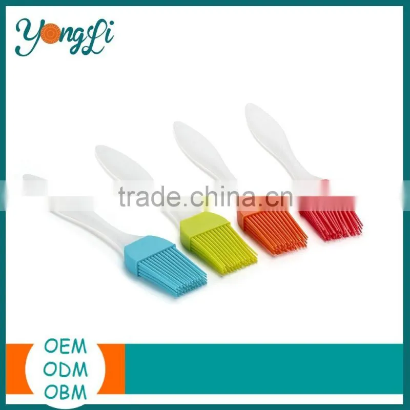 Colorful Silicone Kitchen Utensils Silicone Bbq Grill Brush