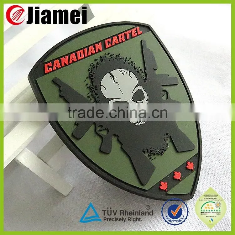 Customized silicone soft decorative clothing patches 3d garment pvc patch