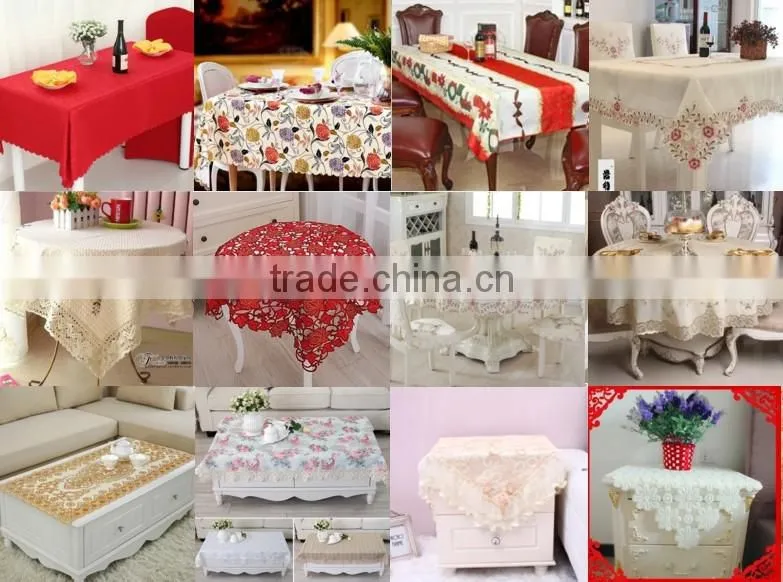 European high-grade garden style cotton round tablecloth / table cloth tablecloths round table