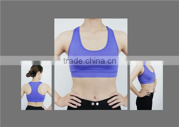 2017 Fashionable sexy yoga women's sublimation sports bra