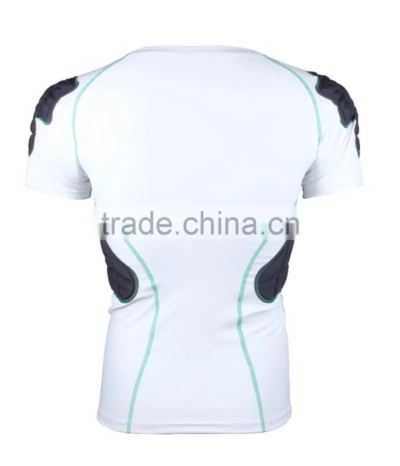 Honeycomb compression padded shirts safe guar sports wear