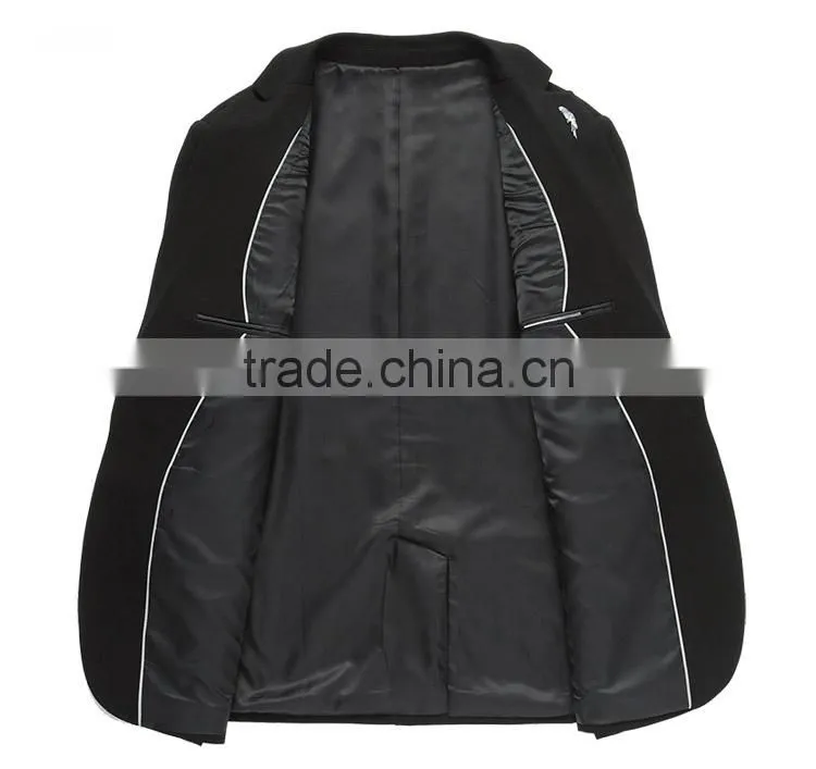 Wholesale Customized European Business Suit 1 Button Charcoal Men Suits