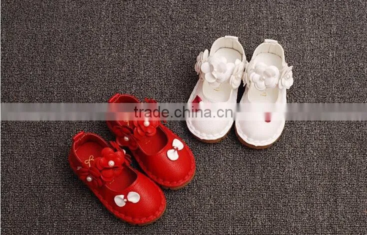 F10041E Latest girls flowers shoes new design beautiful shoes for small girls