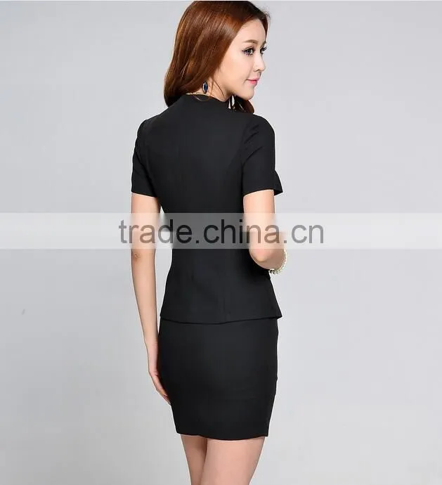 Multicoloured women suit cheap women work clothes set fashion slim women blazer