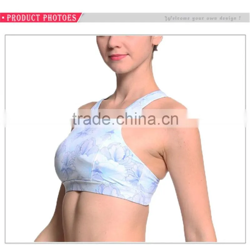 Factory Directly Custom Yoga Top Racerback Singlets Women Sport Crop Tops