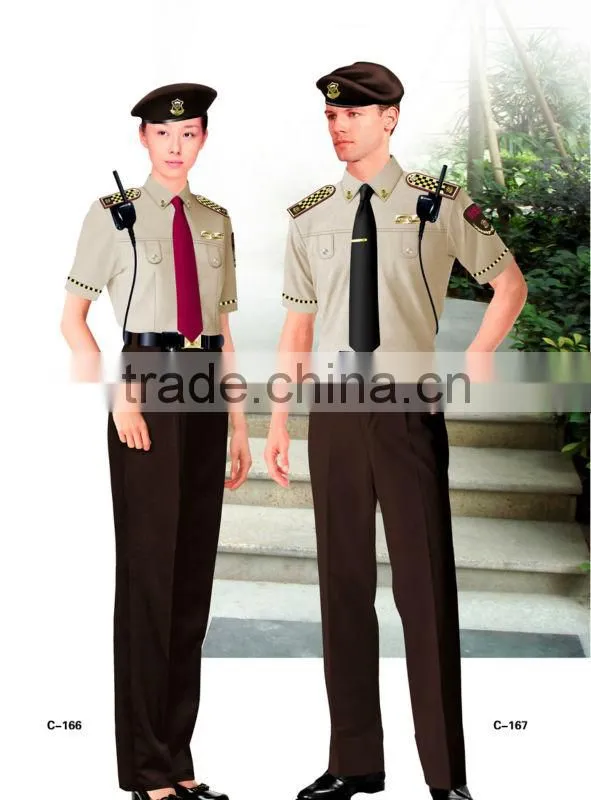 Professionally customize design security guard uniform from Shanghai Shoujia Fashion Co., Ltd
