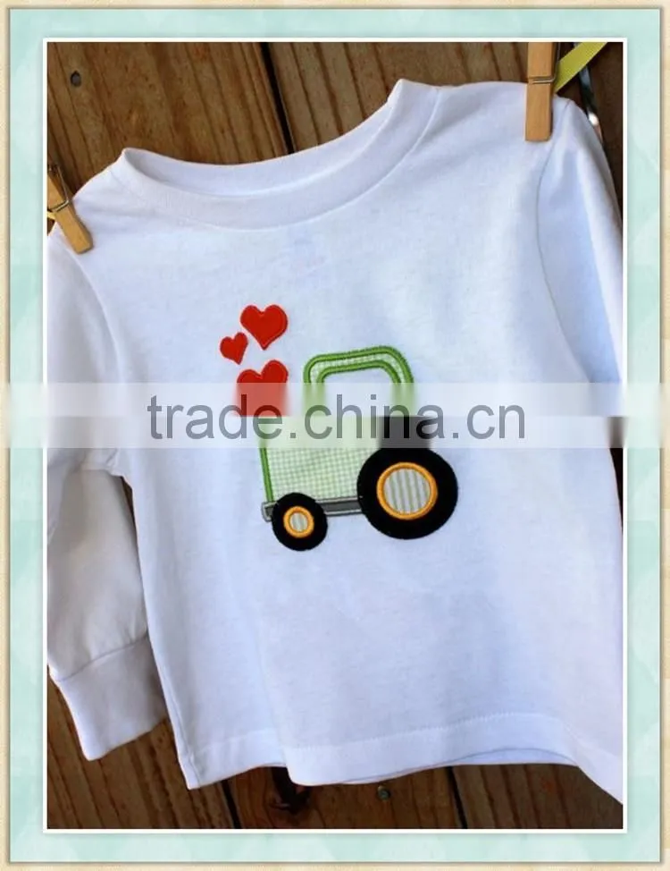 valentines day boys raglans children wear o-neck t shirts in bulk wholesale children's boutique clothing