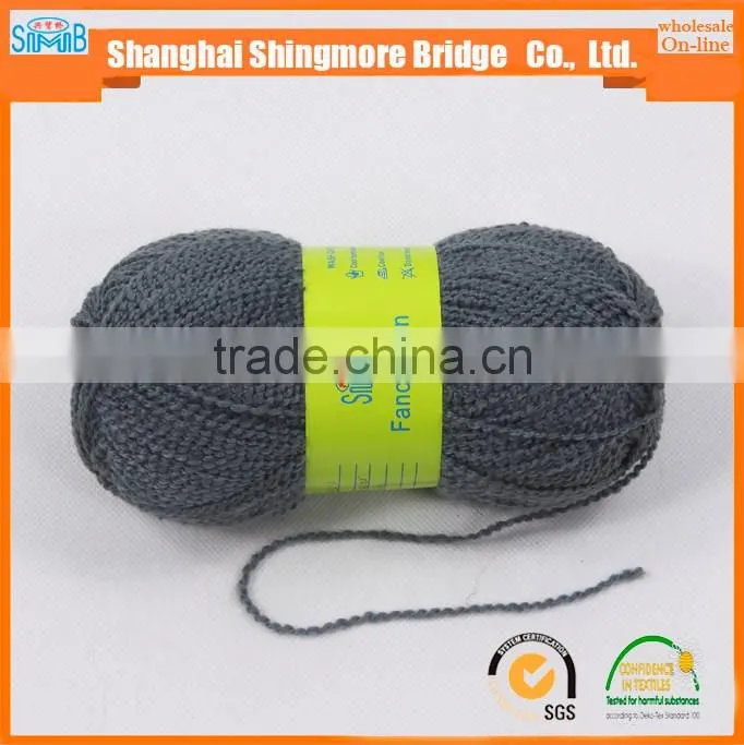china fantasy yarn supplier shingmore bridge cheap selling good quality 100 polyester tt wave yarn for hand knitting