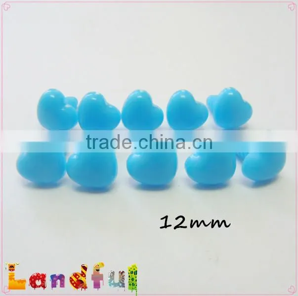 12mm Sky Blue Heart Nose Animal Nose Plush Toy Nose Craft Doll