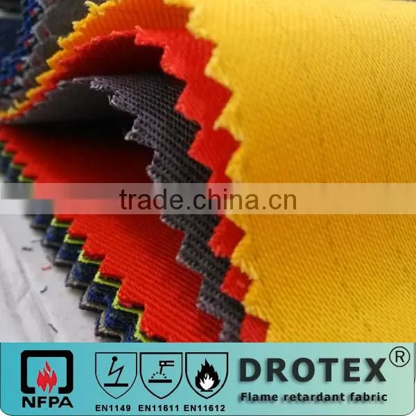 Fireproof anti-static oil water resistant anti acid cloth fabrics for lab uniform