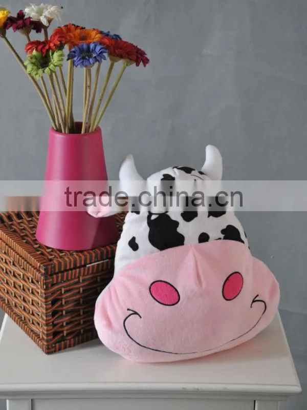 100% polyester sheep face baby cushion
