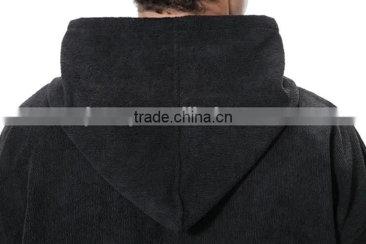 microfiber terry hooded towel surf poncho in towel robe for adults