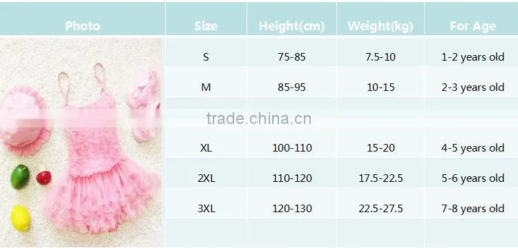 Wholesale Princess pink dress style swimsuit for children models