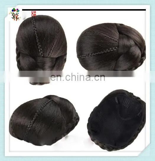 Fashion Women Dome Bun Comb Clip Synthetic Hairpieces HPC-0140