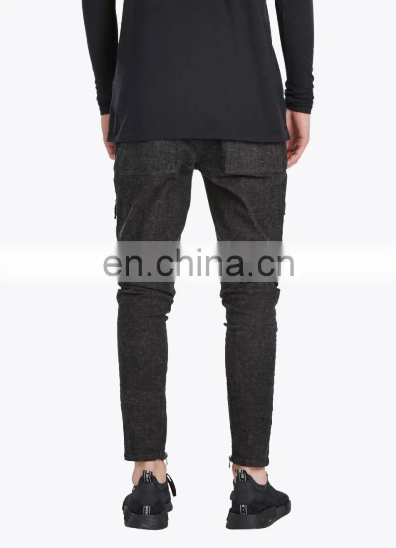 OEM Custom Fashion Cargo Pants Slim Fit Mens Chinos