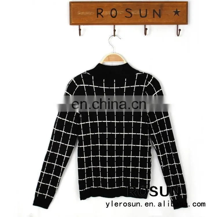 Whloesale custom leisure sweater with plaid pattern wholesale women crop top sweat suit