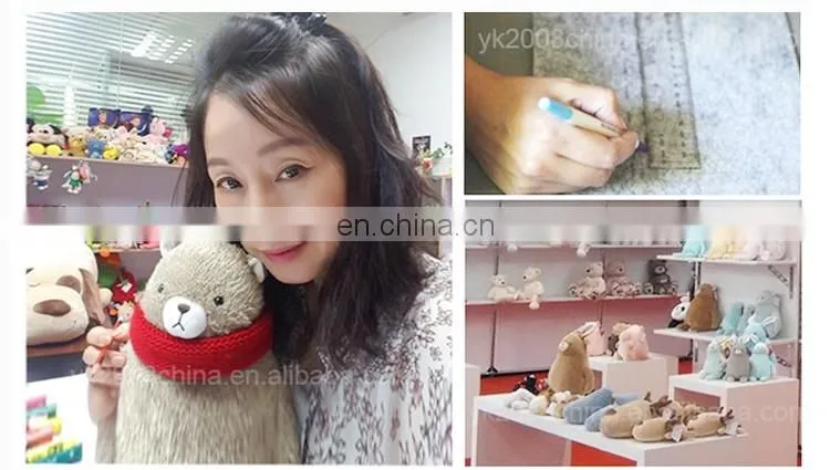 SA8000 Socia Audit wholesale customized plush gray animal elephant stuffed toy with big ears