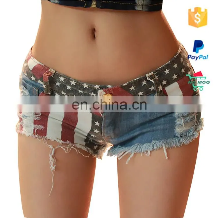 Plus Size Hole Jeans Denim Woman Shorts