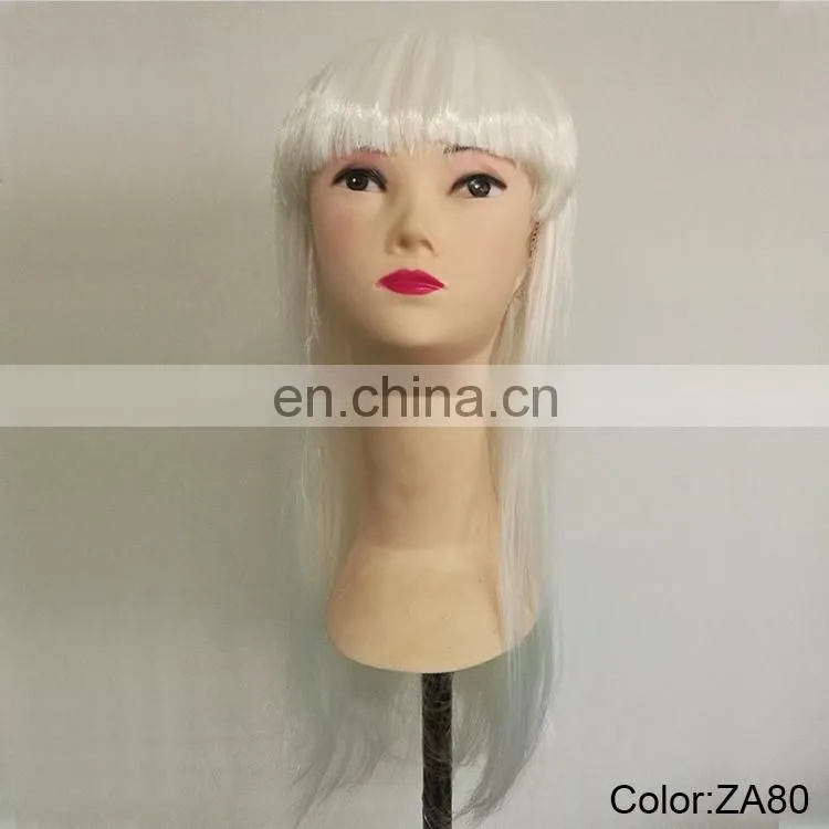 Halloween white straight plastic wigs P-W248