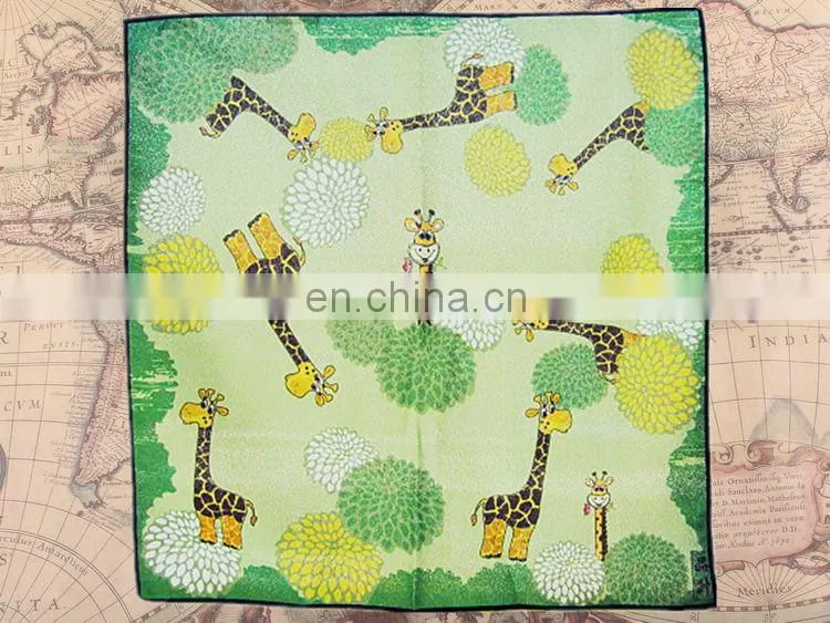 Giraffe Pattern hot sale 100% Cotton Wrapping Cloth Furoshiki