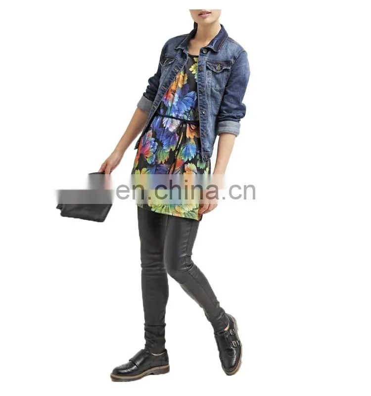Big Flower Wholesale Tunic For Elegant Ladies Summer Wear