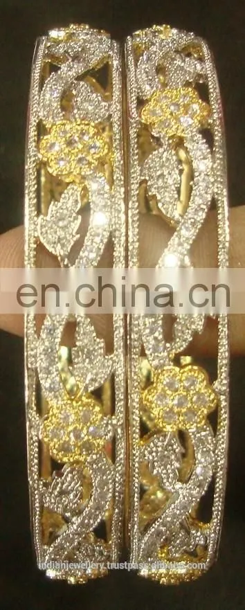 Cubic zircon jewelry bangles manufacturer, Cubic zircon jewellery bangle exporter