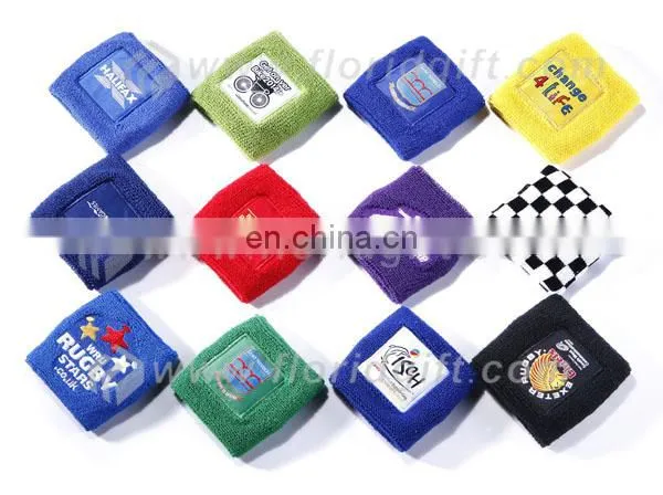 Promotion Embroideried Terry Cotton Wristband/Sweatband