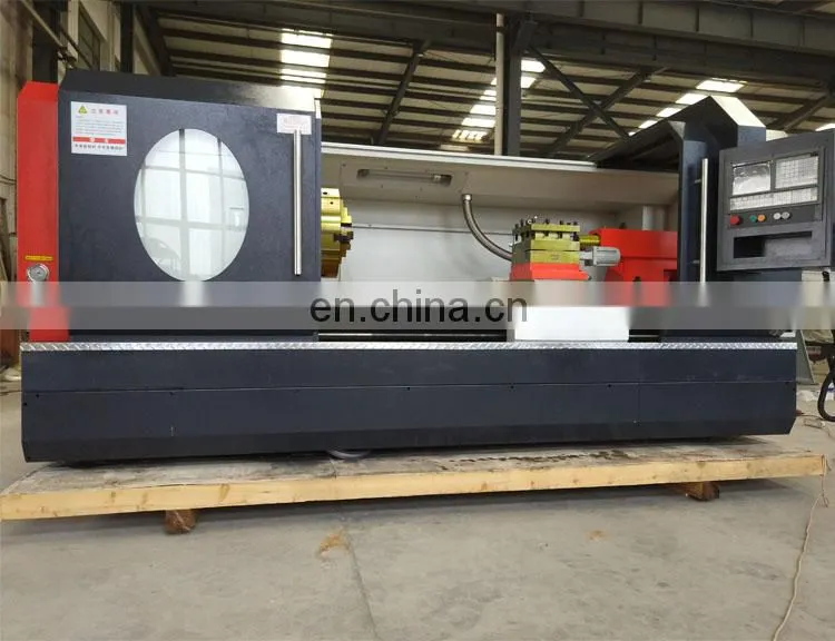 CK61100 cnc lathe machine horizontal with 2 axis tool holder