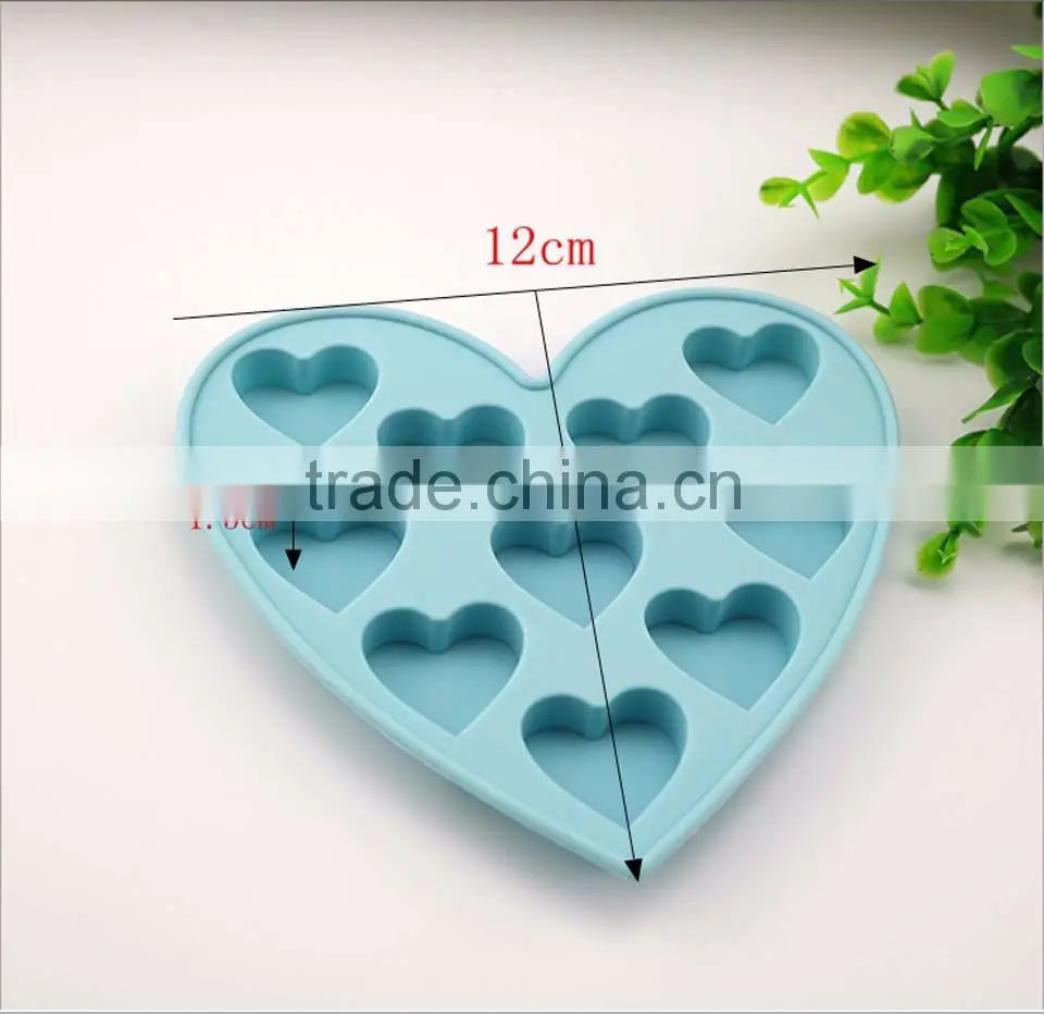 OEM available Romantic Love Heart shape custom ice cube tray