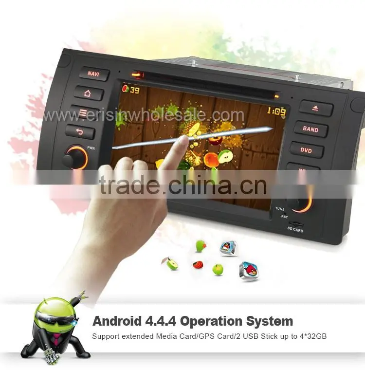 Erisin ES2053B 7" 4-Core Android 4.4.4 Car DVD Player E53 E39