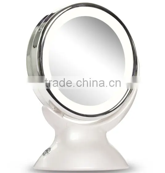 Battery supply Lighted Desktop makeup mirrors