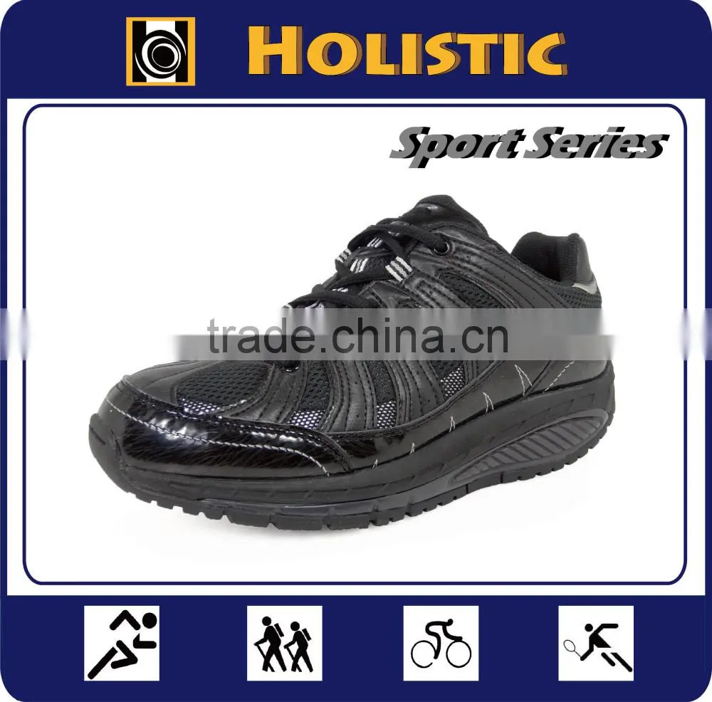 Special curved extra excercise sole women sport walking shoe